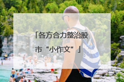各方合力整治股市“小作文”