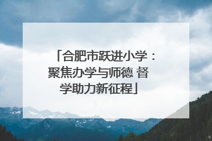 合肥市跃进小学：聚焦办学与师德 督学助力新征程