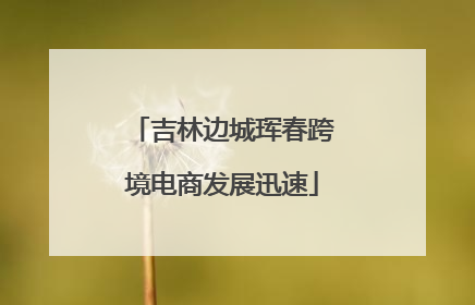 吉林边城珲春跨境电商发展迅速