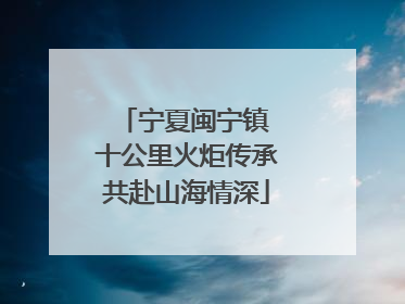 宁夏闽宁镇 十公里火炬传承共赴山海情深
