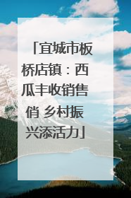 宜城市板桥店镇：西瓜丰收销售俏 乡村振兴添活力