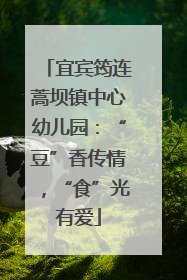 宜宾筠连蒿坝镇中心幼儿园：“豆”香传情，“食”光有爱
