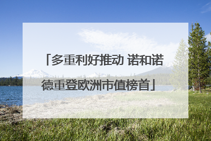 多重利好推动 诺和诺德重登欧洲市值榜首