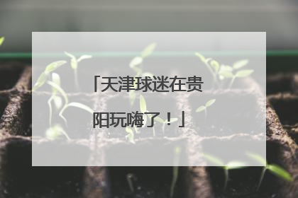 天津球迷在贵阳玩嗨了！