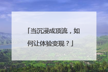 当沉浸成顶流，如何让体验变现？