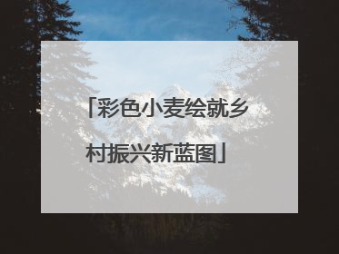 彩色小麦绘就乡村振兴新蓝图
