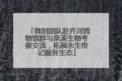 微刻团队赴齐河博物馆群与泉溪生物考察交流，拓展永生传记服务生态