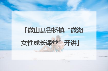 微山县鲁桥镇“微湖女性成长课堂”开讲