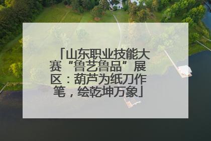 山东职业技能大赛“鲁艺鲁品”展区：葫芦为纸刀作笔，绘乾坤万象