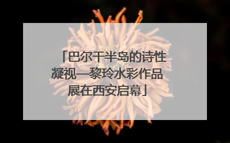 巴尔干半岛的诗性凝视—黎玲水彩作品展在西安启幕