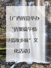 广西容县举办“侨聚端午情·寻觅故乡味”文化活动