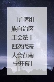 广西壮族自治区工会第十四次代表大会在南宁开幕