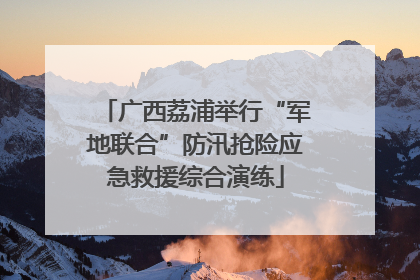 广西荔浦举行“军地联合”防汛抢险应急救援综合演练
