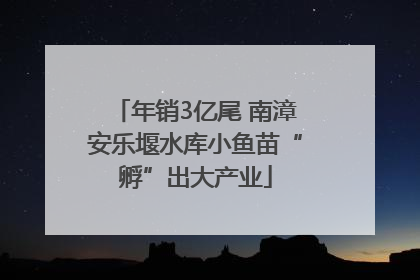 年销3亿尾 南漳安乐堰水库小鱼苗“孵”出大产业