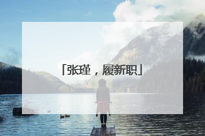 张瑾，履新职