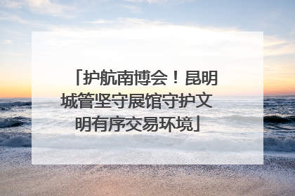 护航南博会！昆明城管坚守展馆守护文明有序交易环境