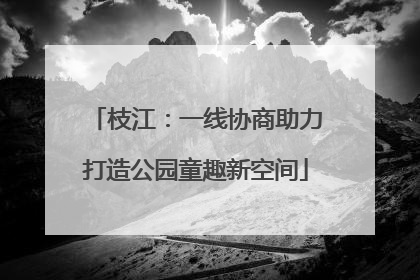 枝江：一线协商助力打造公园童趣新空间