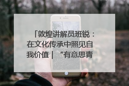 敦煌讲解员班锐：在文化传承中照见自我价值｜“有意思青年”高校公益计划