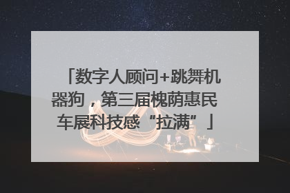 数字人顾问+跳舞机器狗，第三届槐荫惠民车展科技感“拉满”