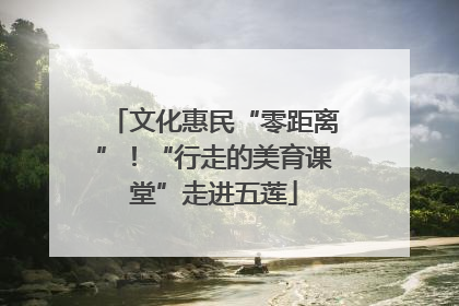 文化惠民“零距离”！“行走的美育课堂”走进五莲