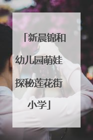 新晨锦和幼儿园萌娃探秘莲花街小学