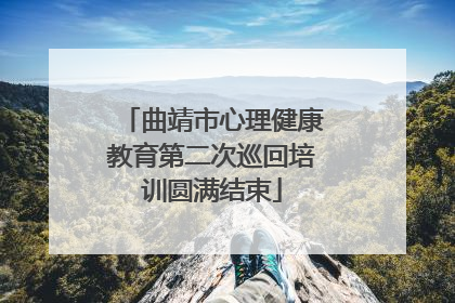 曲靖市心理健康教育第二次巡回培训圆满结束
