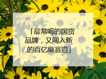 最常喝的国货品牌，又闯入新的百亿级赛道