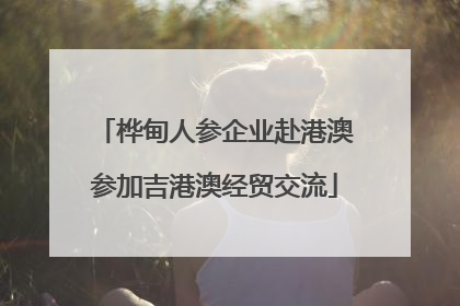 桦甸人参企业赴港澳参加吉港澳经贸交流