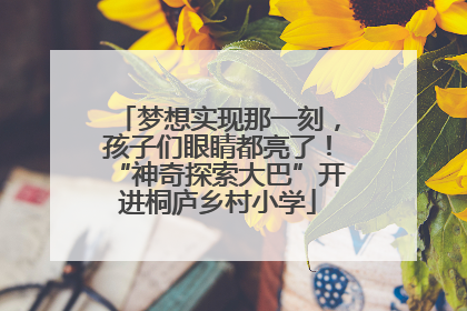 梦想实现那一刻，孩子们眼睛都亮了！“神奇探索大巴”开进桐庐乡村小学