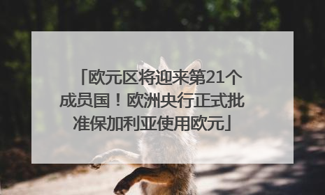 欧元区将迎来第21个成员国！欧洲央行正式批准保加利亚使用欧元