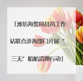 潍坊海警局昌邑工作站联合涉海部门开展“三无”船舶清理行动