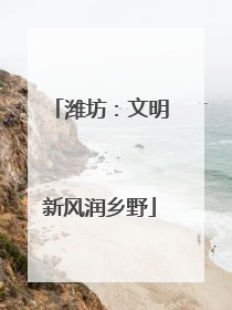 潍坊：文明新风润乡野