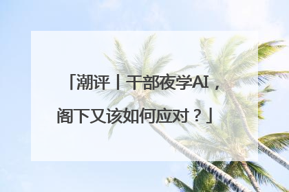 潮评丨干部夜学AI，阁下又该如何应对？
