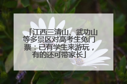 江西三清山、武功山等多景区对高考生免门票：已有学生来游玩，有的还可带家长