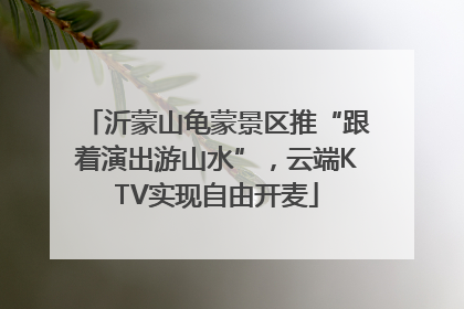 沂蒙山龟蒙景区推“跟着演出游山水”，云端KTV实现自由开麦