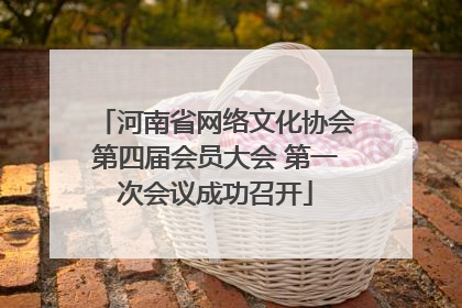 河南省网络文化协会第四届会员大会 第一次会议成功召开