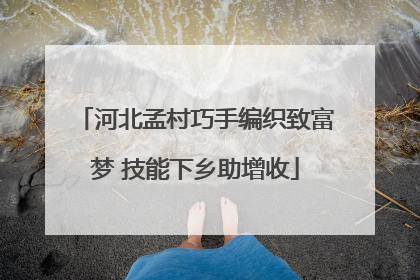 河北孟村巧手编织致富梦 技能下乡助增收