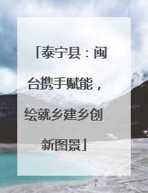 泰宁县：闽台携手赋能，绘就乡建乡创新图景