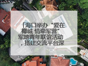 海口举办“爱在椰城 情牵军营”军地青年联谊活动，搭建交流平台深化双拥工作