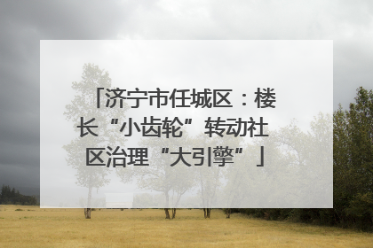 济宁市任城区：楼长“小齿轮”转动社区治理“大引擎”