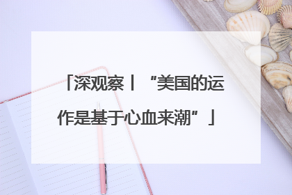 深观察丨“美国的运作是基于心血来潮”