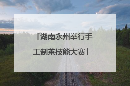 湖南永州举行手工制茶技能大赛