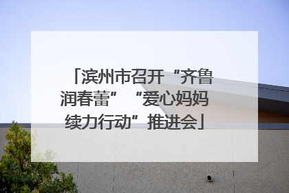 滨州市召开“齐鲁润春蕾”“爱心妈妈续力行动”推进会