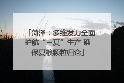 菏泽：多维发力全面护航“三夏”生产 确保夏粮颗粒归仓