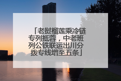老挝榴莲乘冷链专列抵蓉，中老班列公铁联运出川分拨专线增至五条