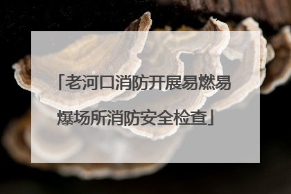 老河口消防开展易燃易爆场所消防安全检查