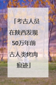 考古人员在陕西发现50万年前古人类烤肉痕迹
