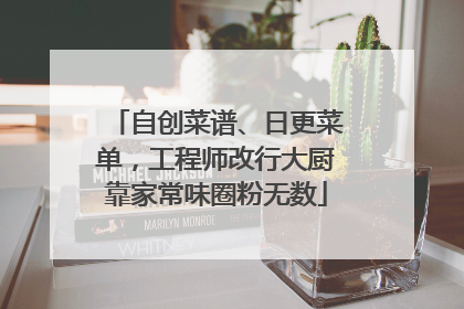 自创菜谱、日更菜单，工程师改行大厨靠家常味圈粉无数