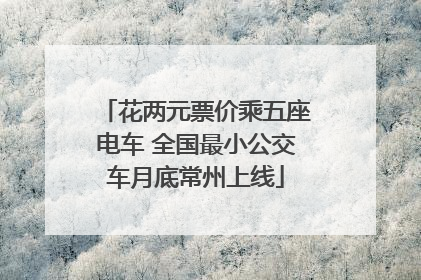 花两元票价乘五座电车 全国最小公交车月底常州上线