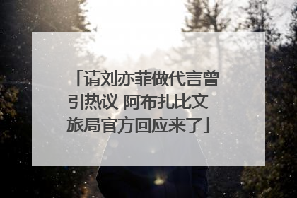 请刘亦菲做代言曾引热议 阿布扎比文旅局官方回应来了